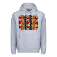 Heather Grey ladybug brushstrokes Premium Hoodie - BarkalooDesign