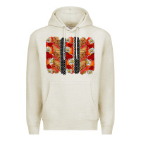 Oatmeal Heather ladybug brushstrokes Premium Hoodie - BarkalooDesign