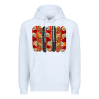 White ladybug brushstrokes Premium Hoodie - BarkalooDesign