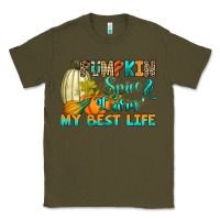 Army Green Pumpkin spice and livin' my best life Classic Tee - RanaPortraitStore