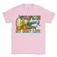 Bubblegum Pink Pumpkin spice and livin' my best life Classic Tee - RanaPortraitStore