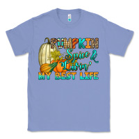 Colony Blue Pumpkin spice and livin' my best life Classic Tee - RanaPortraitStore
