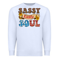 White sassy little soul Premium Sweatshirt - HRA Design Shop