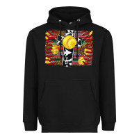 Softball Cross Serape Leopard Background Heavyweight Hoodie | Teevron