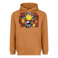 Meerkat softball cross serape leopard background Heavyweight Hoodie - RanaPortraitStore