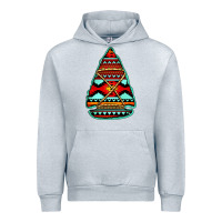 Heather Grey aztec arrowhead Urban Hoodie - Jasminsmagicworld