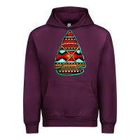 Mauve Wine aztec arrowhead Urban Hoodie - Jasminsmagicworld