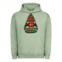 Pigment Oil Green aztec arrowhead Urban Hoodie - Jasminsmagicworld