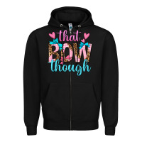Black that bow though Zipper Hoodie - texasbilliewilder
