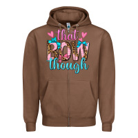 Chestnut that bow though Zipper Hoodie - texasbilliewilder