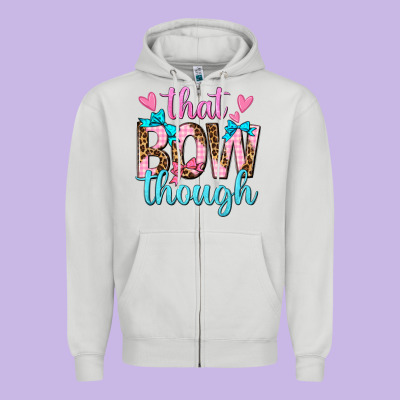 Zipper Hoodie that bow though