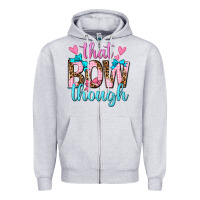 Heather Grey that bow though Zipper Hoodie - texasbilliewilder