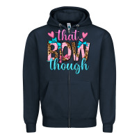 Navy that bow though Zipper Hoodie - texasbilliewilder