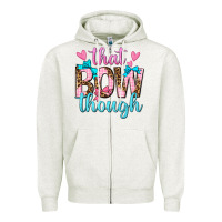 Oatmeal Heather that bow though Zipper Hoodie - texasbilliewilder