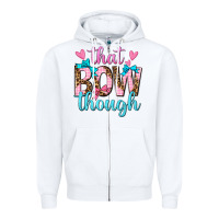 White that bow though Zipper Hoodie - texasbilliewilder
