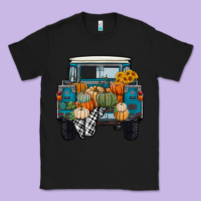 Fall Pumpkin Farm Truck Classic Tee Designed By Ranaportraitstore