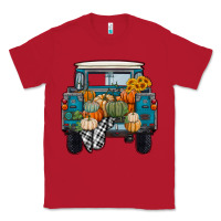 Red Fall Pumpkin Farm Truck Classic Tee - RanaPortraitStore