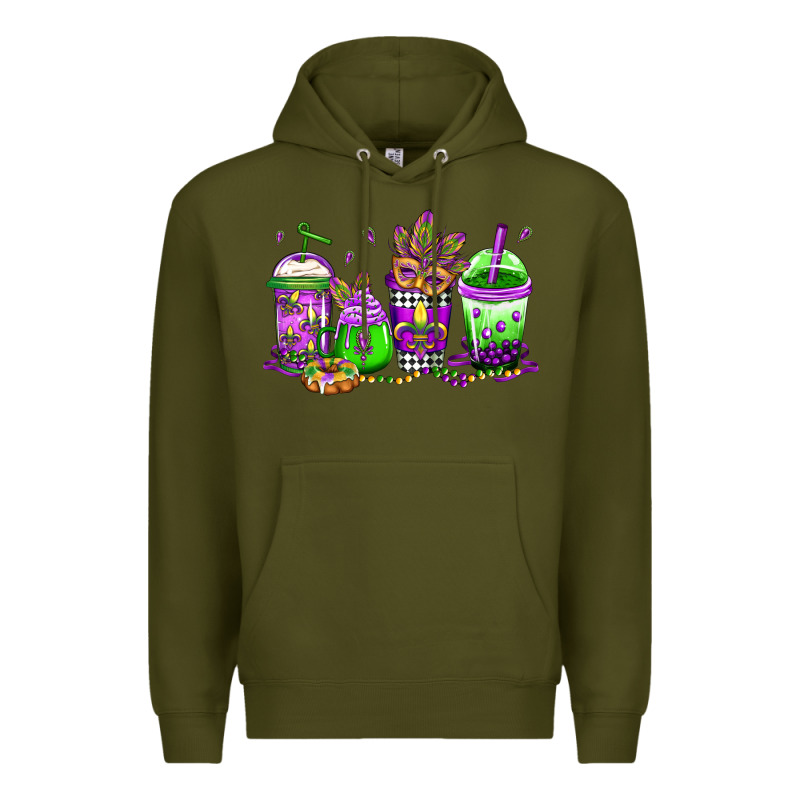 Mardi Gras Coffee Premium Hoodie by Jasminsmagicworld | Teevron
