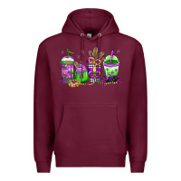 Burgundy mardi gras coffee Premium Hoodie - Jasminsmagicworld