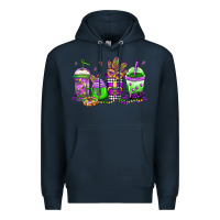 Navy mardi gras coffee Premium Hoodie - Jasminsmagicworld