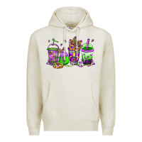 Oatmeal Heather mardi gras coffee Premium Hoodie - Jasminsmagicworld