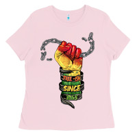 Bubblegum Pink free ish since 1865 Ladies Tee - BarkalooDesign