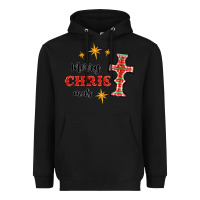 Black merry christmas cross Heavyweight Hoodie - RanaPortraitStore