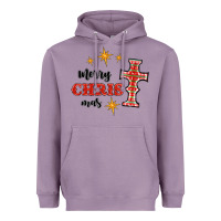 Lavender merry christmas cross Heavyweight Hoodie - RanaPortraitStore