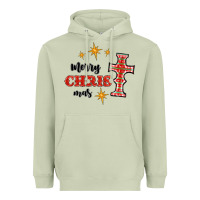Matcha merry christmas cross Heavyweight Hoodie - RanaPortraitStore