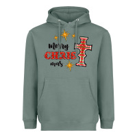 Sage merry christmas cross Heavyweight Hoodie - RanaPortraitStore