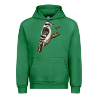 Emerald Downy Woodpecker Urban Hoodie - LillyAllenDesigns