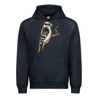 Navy Downy Woodpecker Urban Hoodie - LillyAllenDesigns