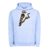 Pigment Grape Ice Downy Woodpecker Urban Hoodie - LillyAllenDesigns