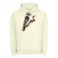 Pigment Pistachio Downy Woodpecker Urban Hoodie - LillyAllenDesigns