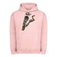 Pigment Salmon Downy Woodpecker Urban Hoodie - LillyAllenDesigns