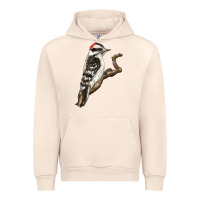 Sandshell Downy Woodpecker Urban Hoodie - LillyAllenDesigns