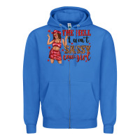 True Royal the hell i wont sassy cowgirl Zipper Hoodie - texasbilliewilder