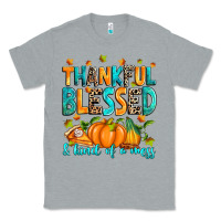 Heather Grey Thankful blessed and kind of a mess Classic Tee - RanaPortraitStore