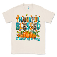 Natural Thankful blessed and kind of a mess Classic Tee - RanaPortraitStore