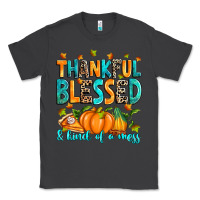 Smoke Thankful blessed and kind of a mess Classic Tee - RanaPortraitStore