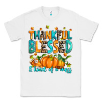 White Thankful blessed and kind of a mess Classic Tee - RanaPortraitStore