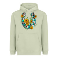 Matcha cowhide sunflower horseshoe Heavyweight Hoodie - Zillion Design Studio