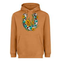 Meerkat cowhide sunflower horseshoe Heavyweight Hoodie - Zillion Design Studio