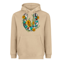 Mushroom cowhide sunflower horseshoe Heavyweight Hoodie - Zillion Design Studio