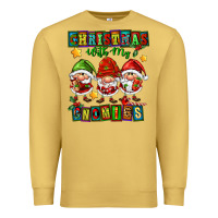 Antique Gold christmas with my gnomies Premium Sweatshirt - FaDigitalArtStudio