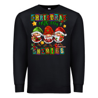 Black christmas with my gnomies Premium Sweatshirt - FaDigitalArtStudio