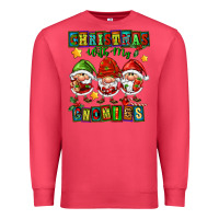 Cardinal christmas with my gnomies Premium Sweatshirt - FaDigitalArtStudio