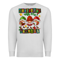 Dove Grey christmas with my gnomies Premium Sweatshirt - FaDigitalArtStudio