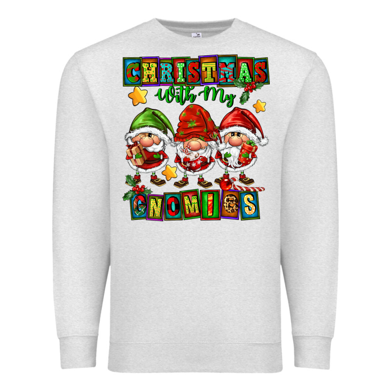 Christmas With My Gnomies Premium Sweatshirt by FaDigitalArtStudio | Teevron