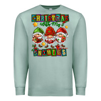 Seafoam christmas with my gnomies Premium Sweatshirt - FaDigitalArtStudio